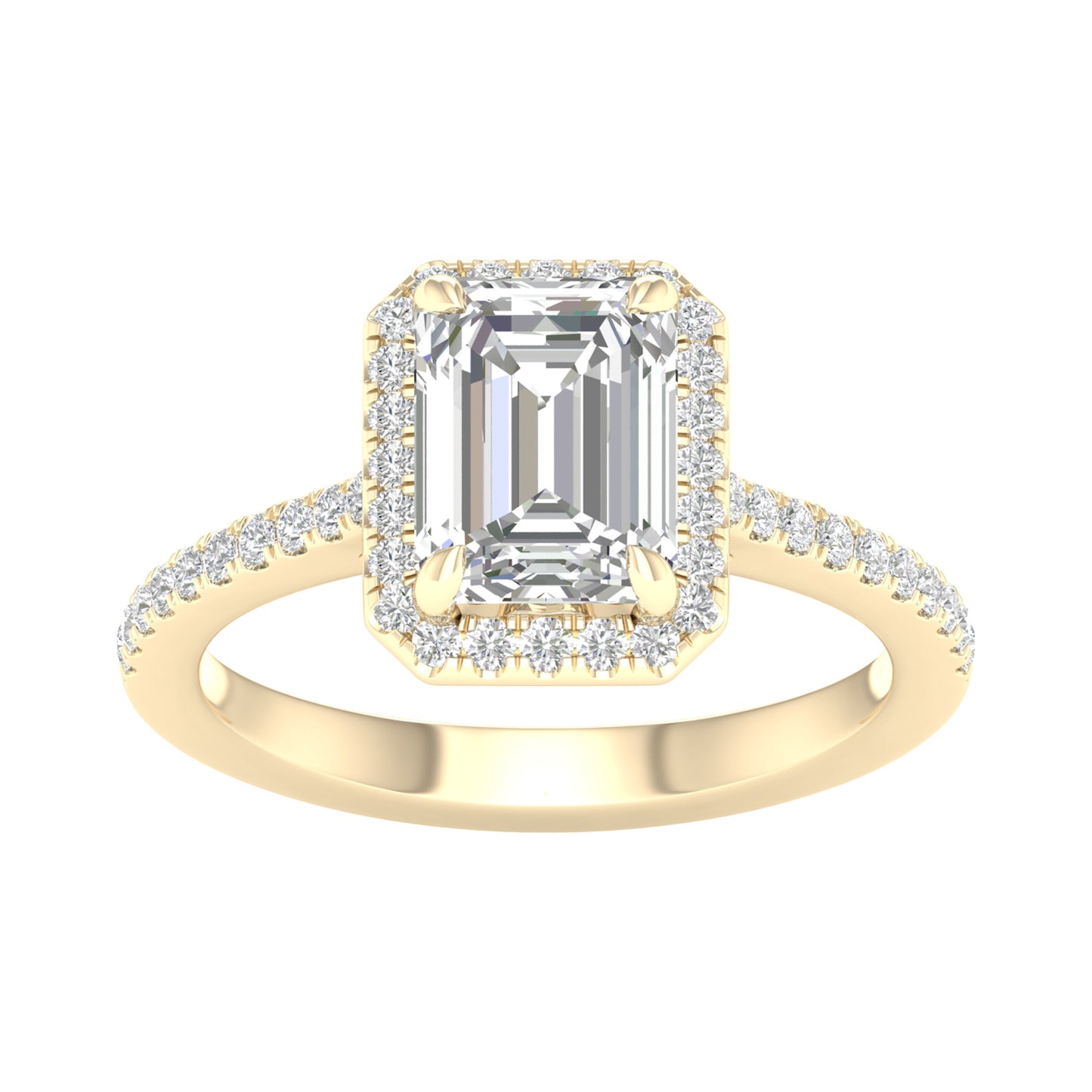 Certified Lab Grown 14K 2.25CT Diamond Engagement Ring