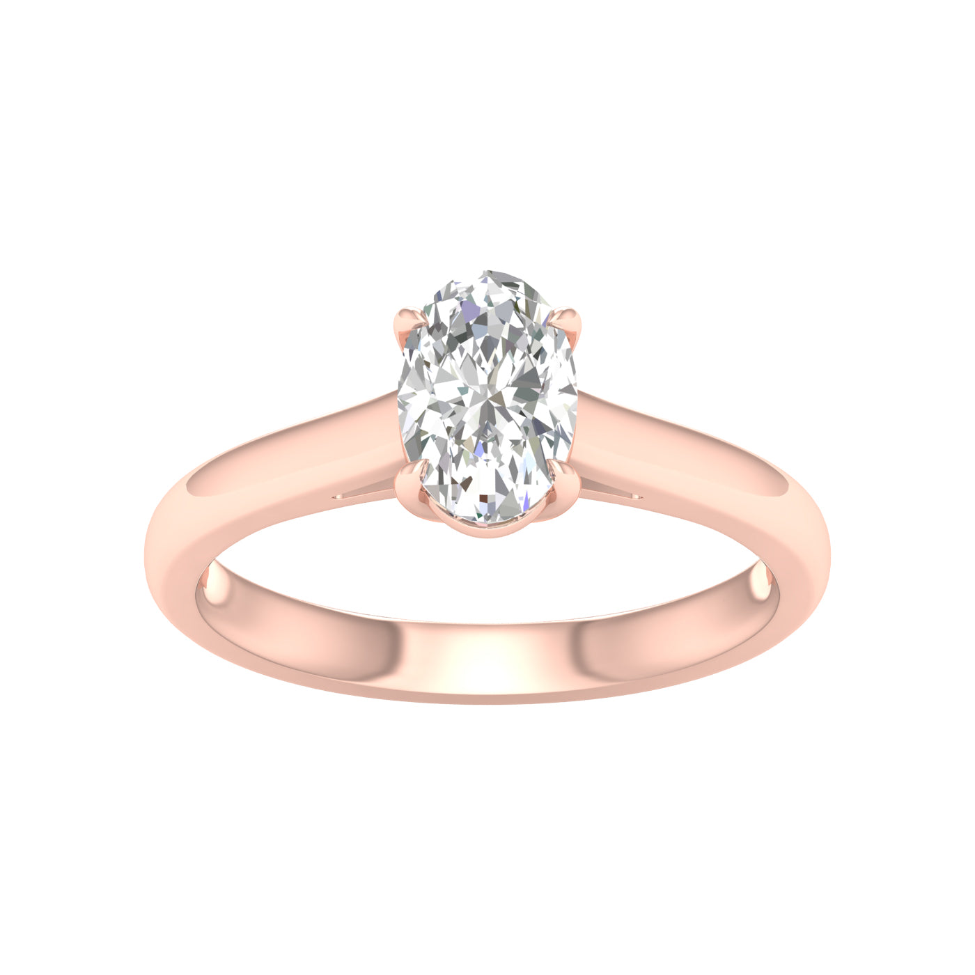 14k 1.00CT Lab Diamond Ring