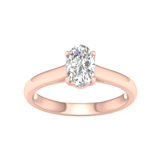 14k 1.00CT Lab Diamond Ring