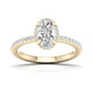 14k 1.25CT Lab Diamond Ring