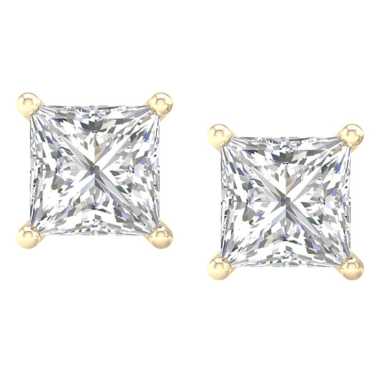 14K 2.00CT Certified Lab Grown Diamond Earrings ( IGI Certified )