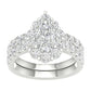 14K 3.00ct Lab Grown Bridal Set