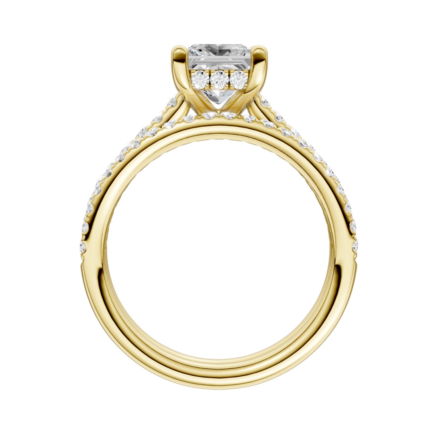 14K 2.50CT  Lab Diamond Bridal Ring