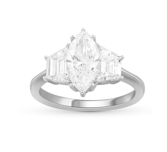 14K 3.17CT Lab Grown Diamond Ring