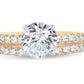 14K 2.00CT Certified Lab Grown Diamond Bridal Ring