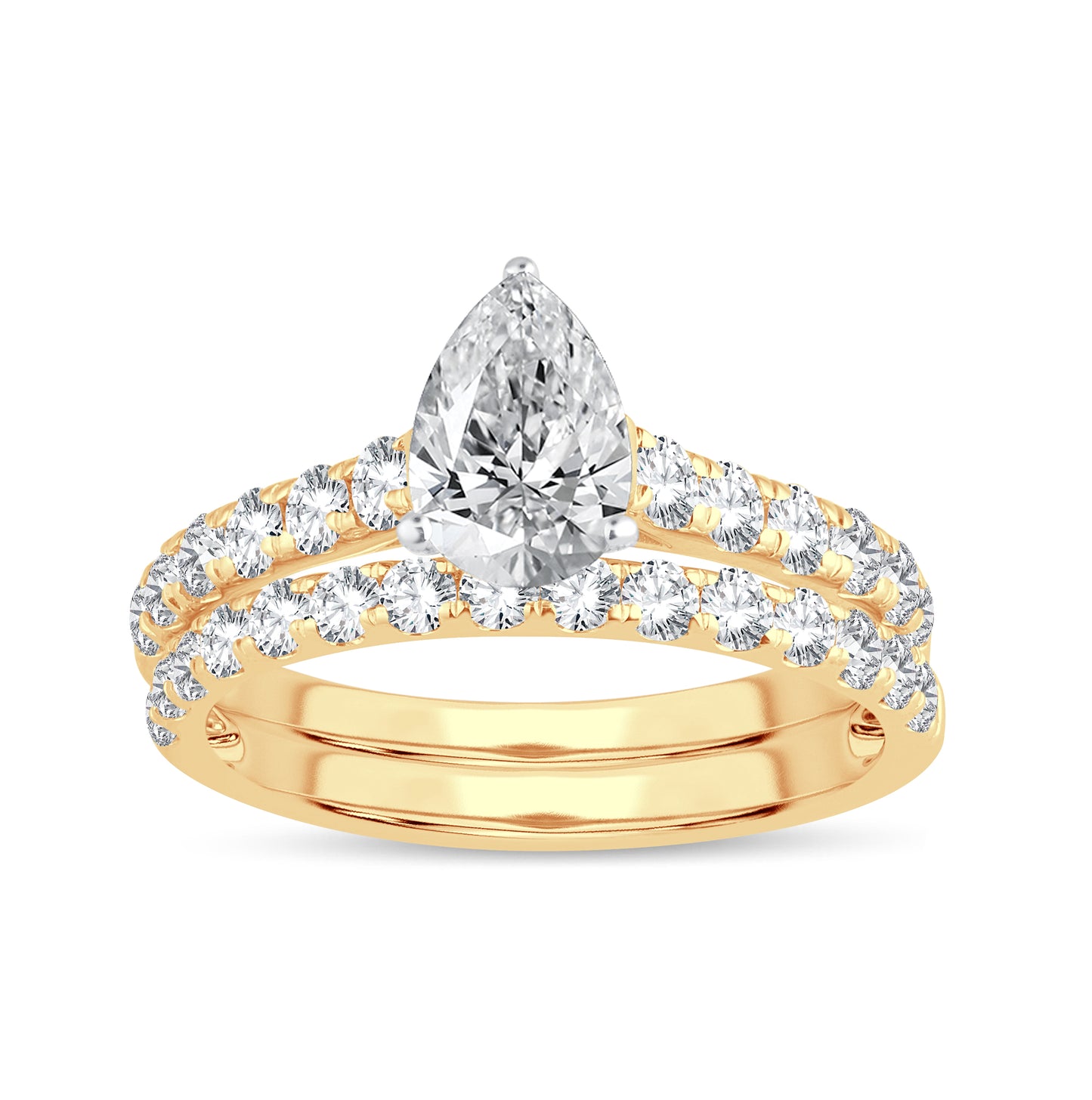 14K 2.03CTCertified Lab Grown Diamond Bridal Set