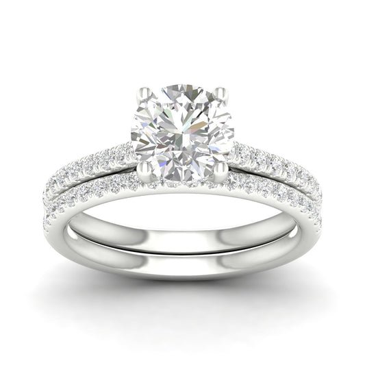 14K 2.50CT  Lab Diamond Bridal Ring