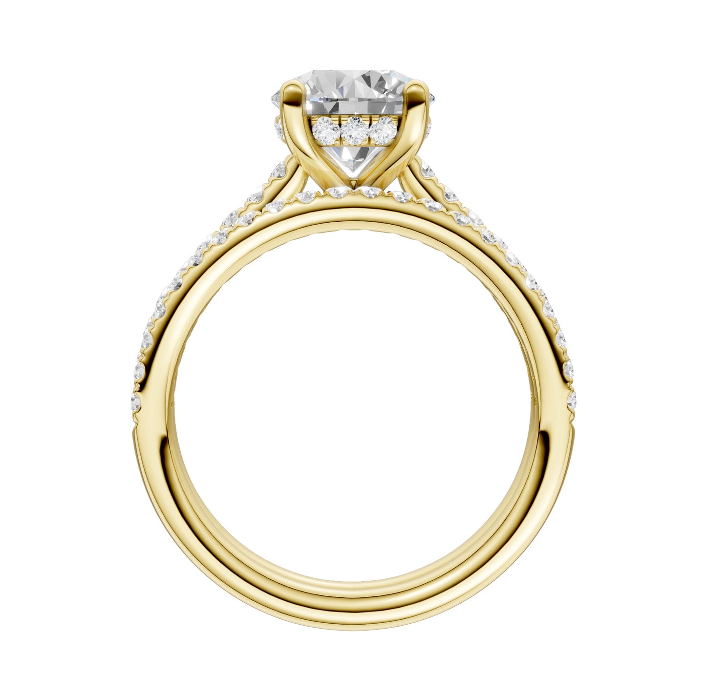 14K 2.50CT  Lab Diamond Bridal Ring