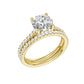 14K 2.50CT  Lab Diamond Bridal Ring