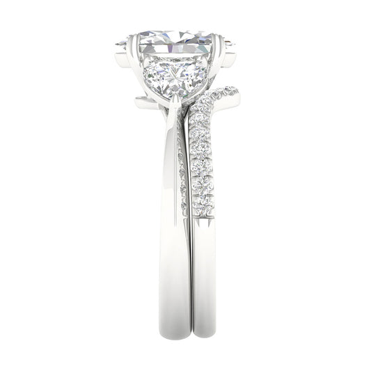 14K 3.25CT Certified Lab Grown Diamond Bridal Ring