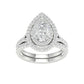 14K 2.25CT  Lab Grown Diamond Bridal Ring