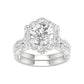 14k 3.75CT Lab Diamond Bridal Set