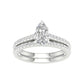 14K 1.50CT Certified Lab Grown Diamond Bridal