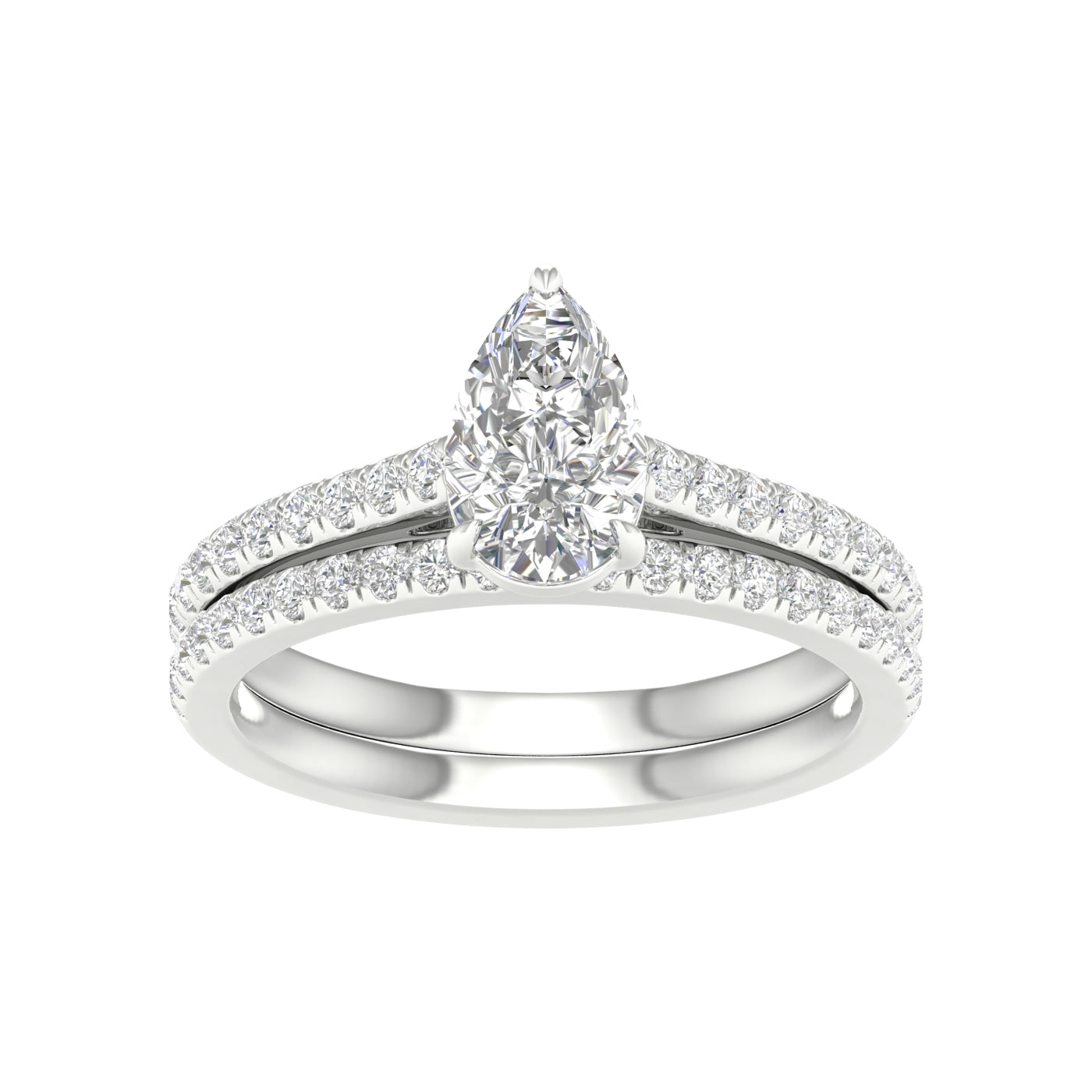 14K 1.50CT Certified Lab Grown Diamond Bridal