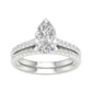 14K 2.40CT Lab Grown Bridal Set