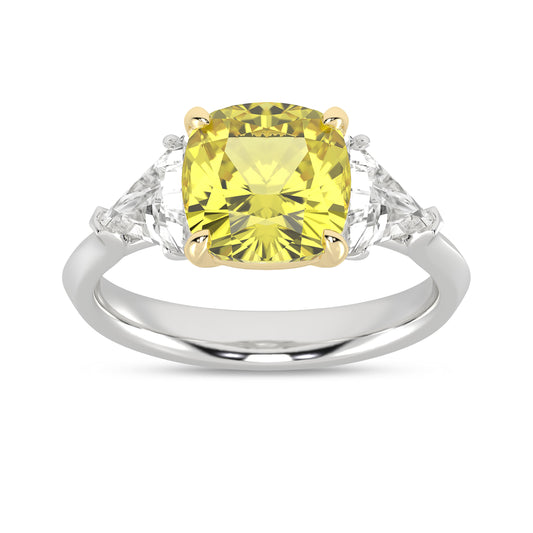 Certified Lab Grown 14K 4.16CT Diamond Engagement Ring