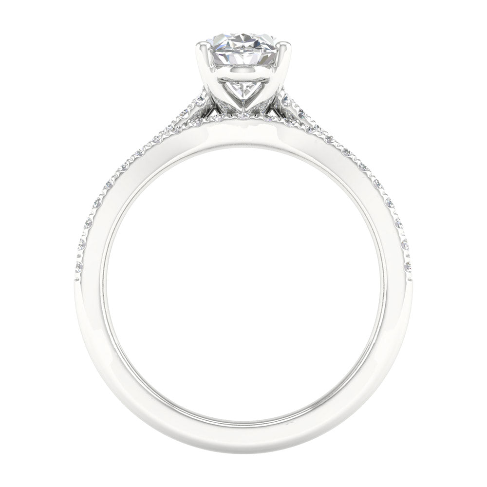 14K 1.40CT Lab Grown Bridal Set