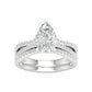 14K 2.40CT Lab Grown Diamond Bridal Set