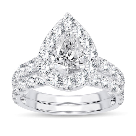 14K 1.50CT Certified Lab Grown Diamond Bridal Ring