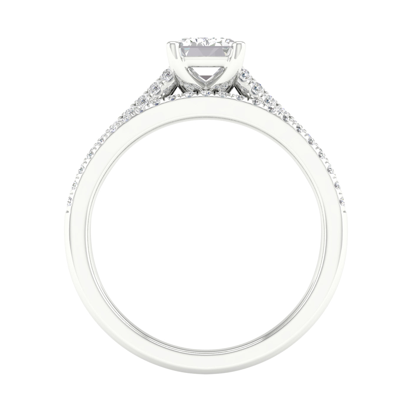 14K 1.40CT Lab Grown Bridal Set