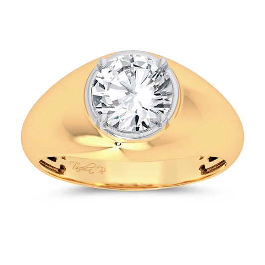 14K 2.00CT Certified Lab Grown Mens Ring