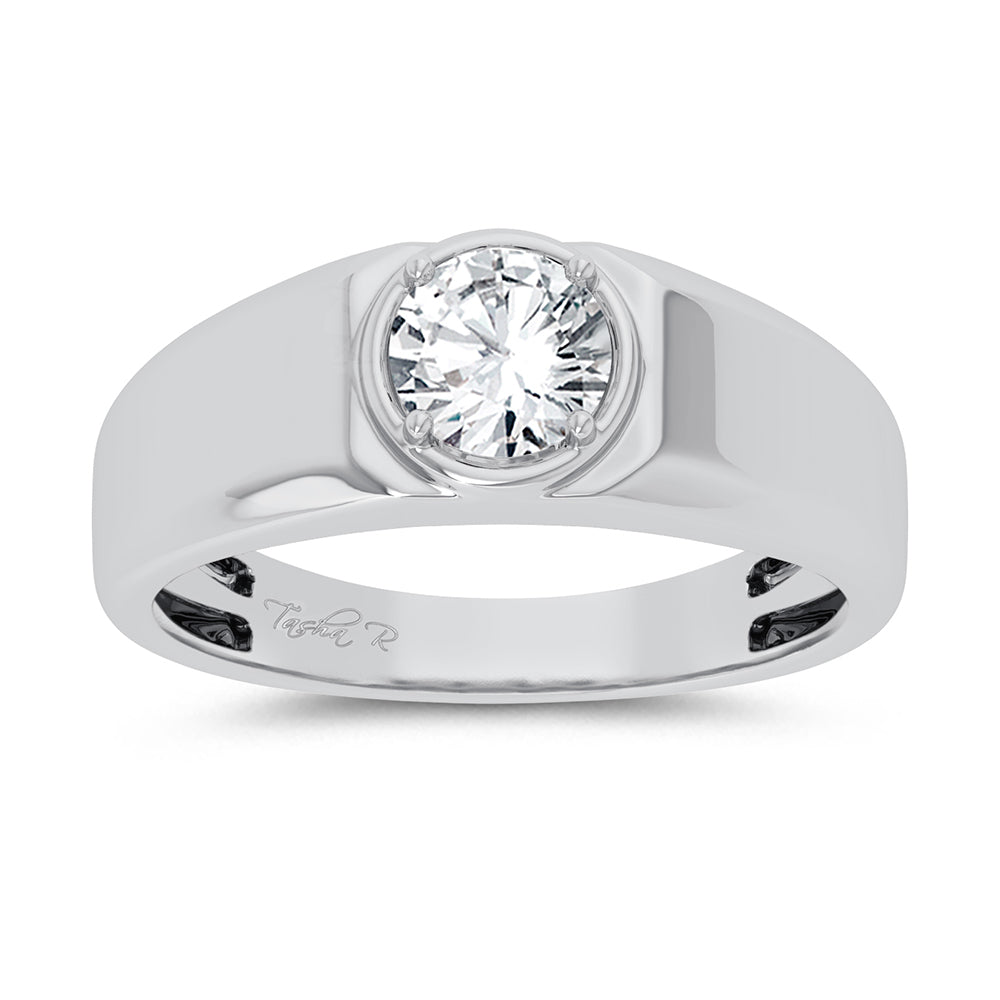 14K 1.00CT Lab Grown Diamond Mens Ring