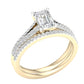 14K 2.40CT Lab Grown Bridal Set