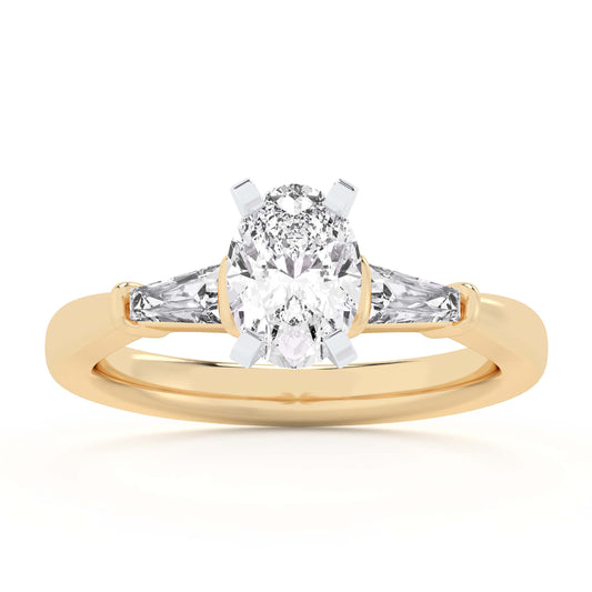 14K 1.46CT  Lab Grown Engagement Ring