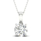 14K 1.00CT Certified Lab Grown Diamond Pendant ( IGI Certified )