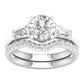 14K 2.15ct Lab Grown Bridal Set