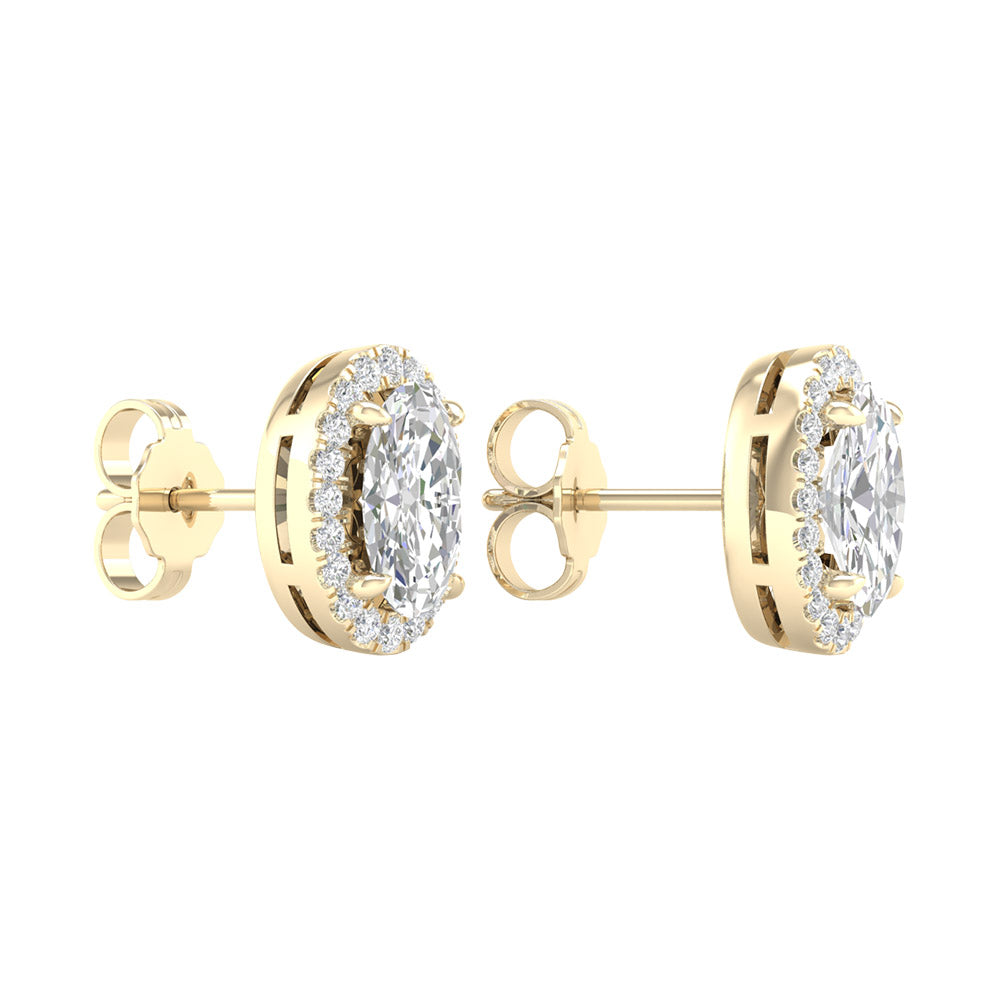 14K 2.25ct  Lab Grown Diamond Earrings