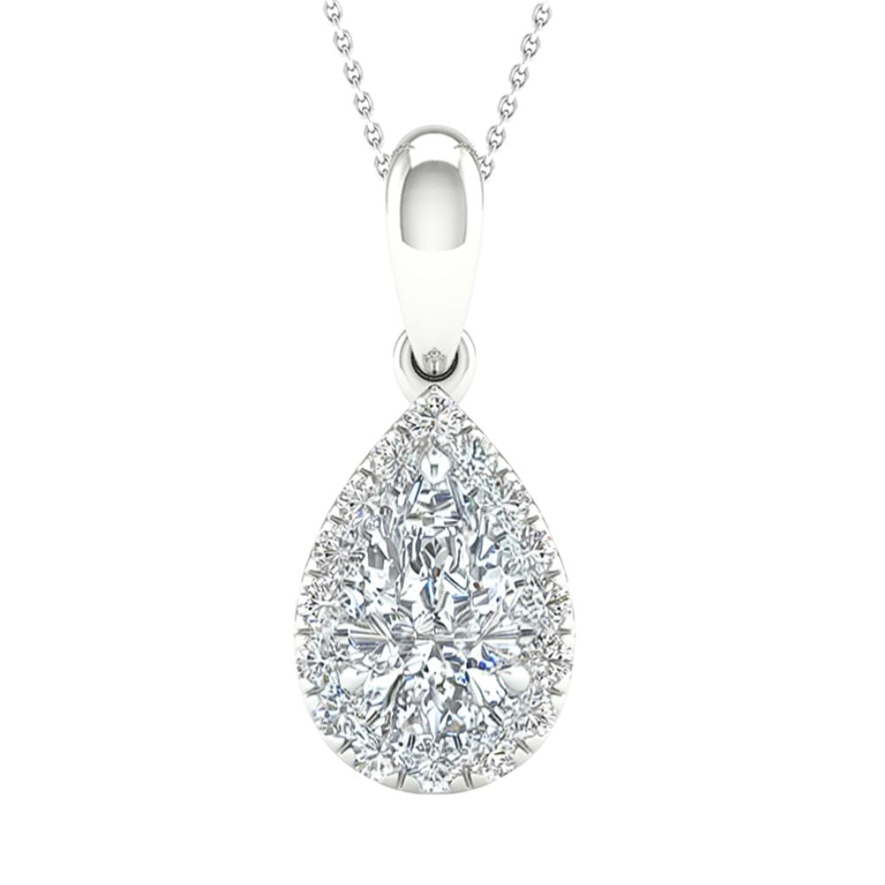 14K 0.60CT Certified Lab Grown Diamond Pendant ( IGI Certified )