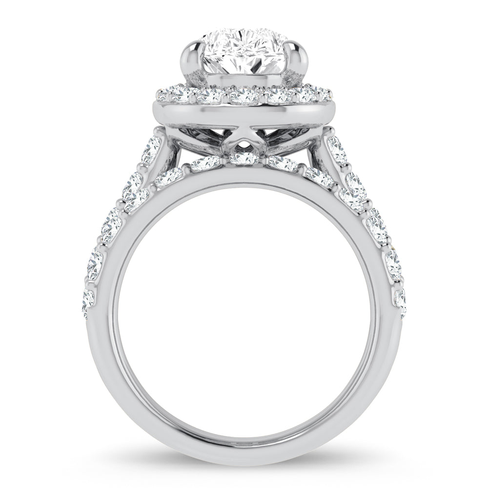 14K 5.00CT Certified Lab Grown Diamond Bridal Ring