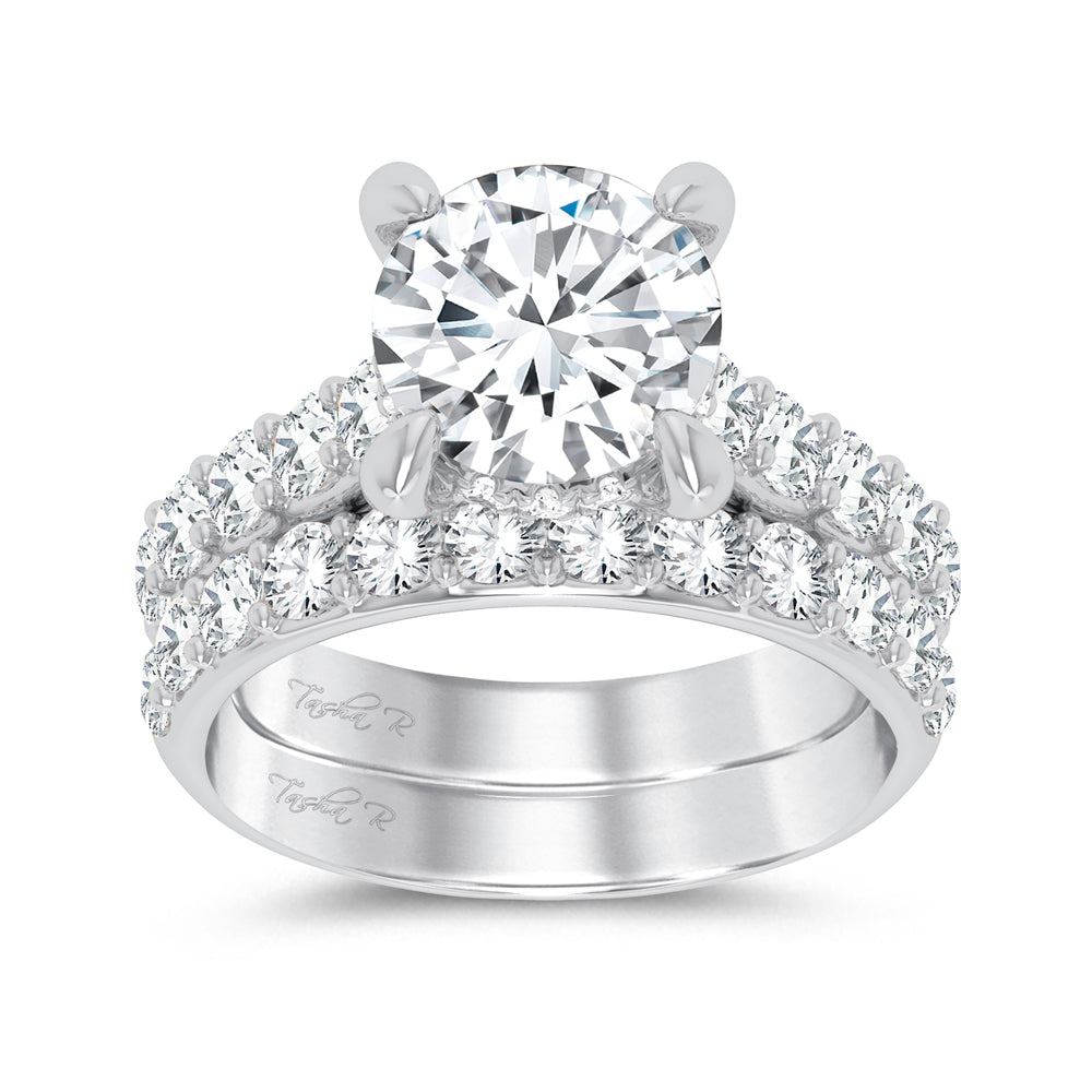 14K 5.00CT Certified Lab Grown Diamond Bridal Ring