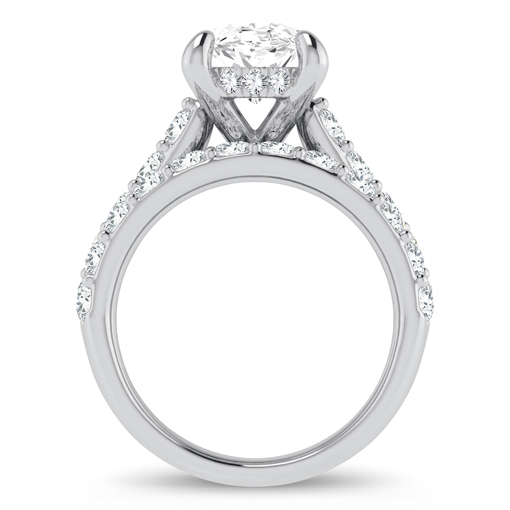 14K 5.00CT Certified Lab Grown Diamond Bridal Ring