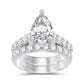 14K 5.00CT Certified Lab Grown Diamond Bridal Ring