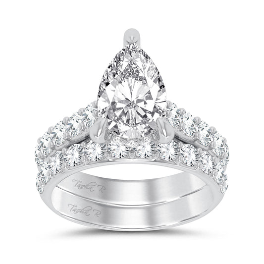 14K 5.00CT Certified Lab Grown Diamond Bridal Ring