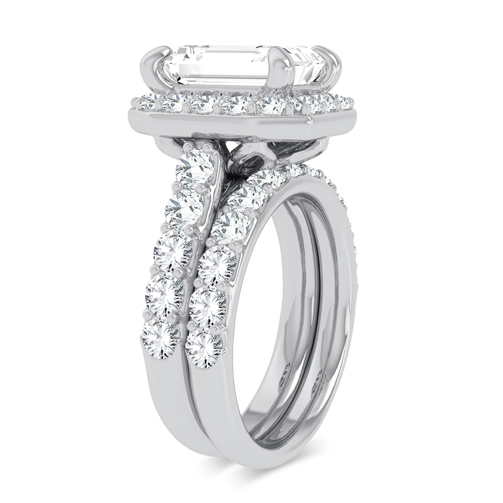 14K 5.00CT Certified Lab Grown Diamond Bridal Ring