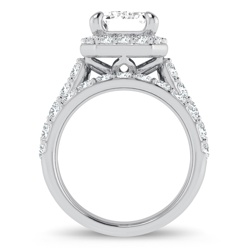 14K 5.00CT Certified Lab Grown Diamond Bridal Ring