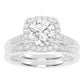 10K 1.25CT Certified Lab Grown Diamond Bridal Set