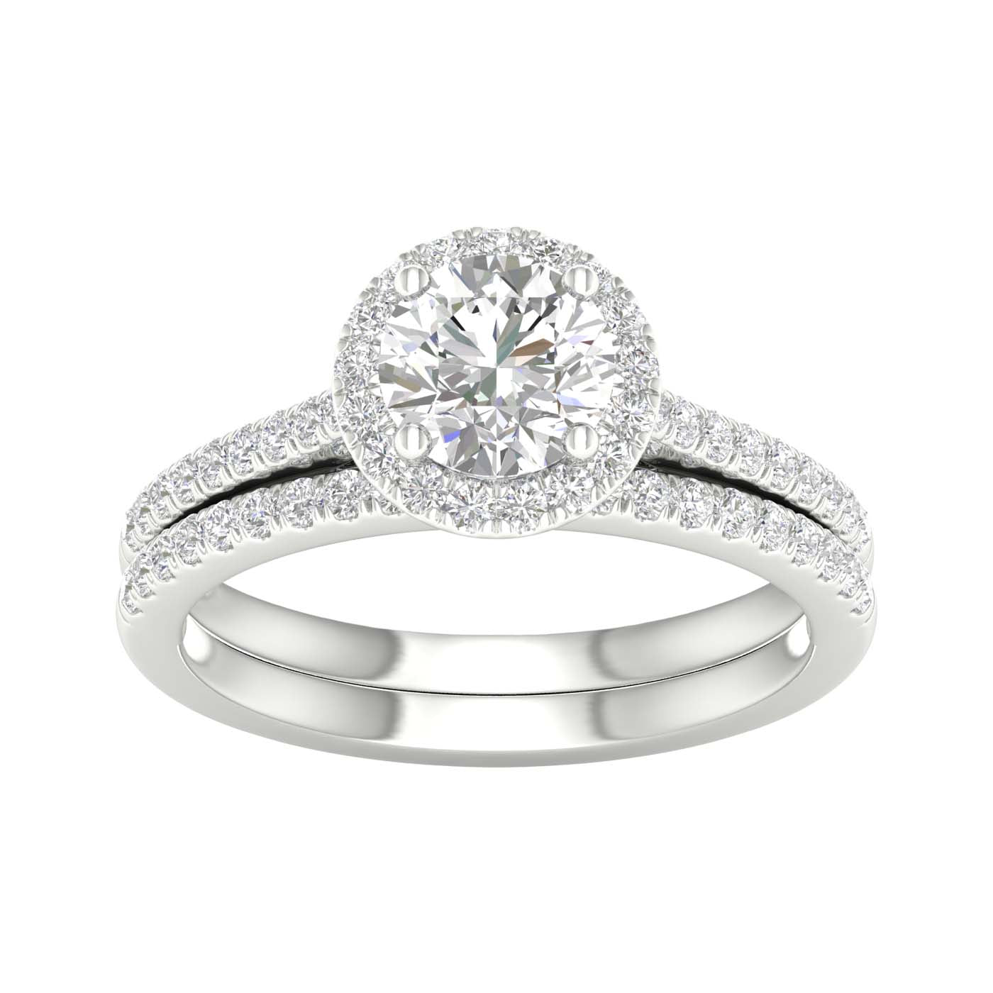 14K 1.50CT Certified Lab Grown Diamond Bridal Ring