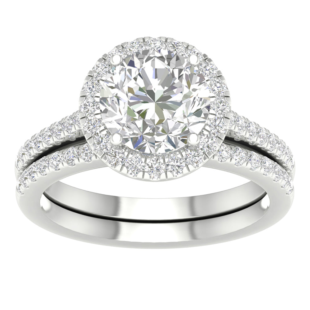 14K 3.00CT Certified Lab Grown Bridal Ring