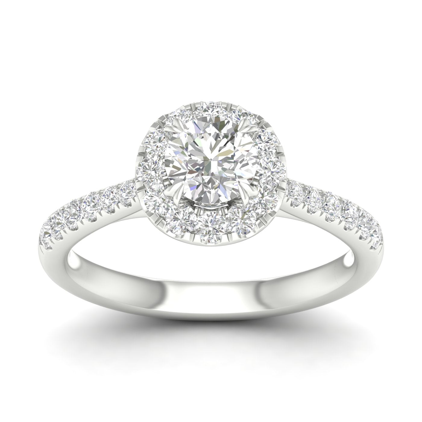 14K 1.00CT  Lab Grown Diamond Engagement Ring