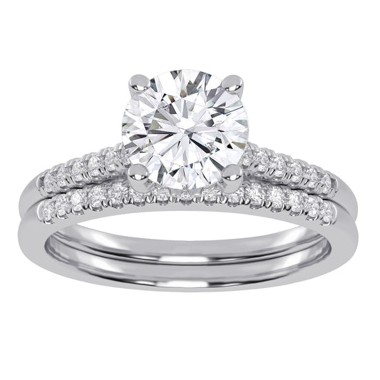 10K 1.26CT  Certified Lab-Grown Diamond Bridal Set