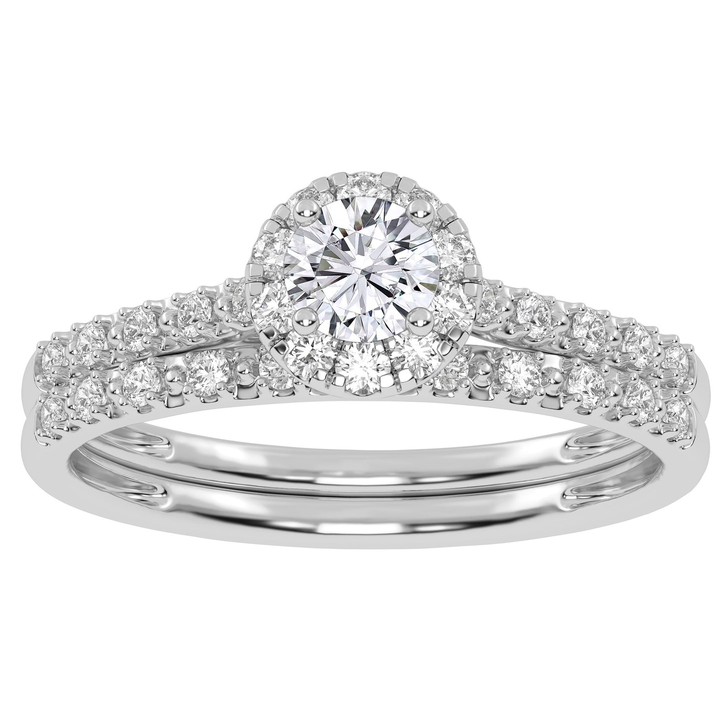 10K 0.38CT  Certified Lab-Grown Diamond Bridal Set