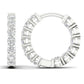 14K 1.00CT Lab Diamond Hoops