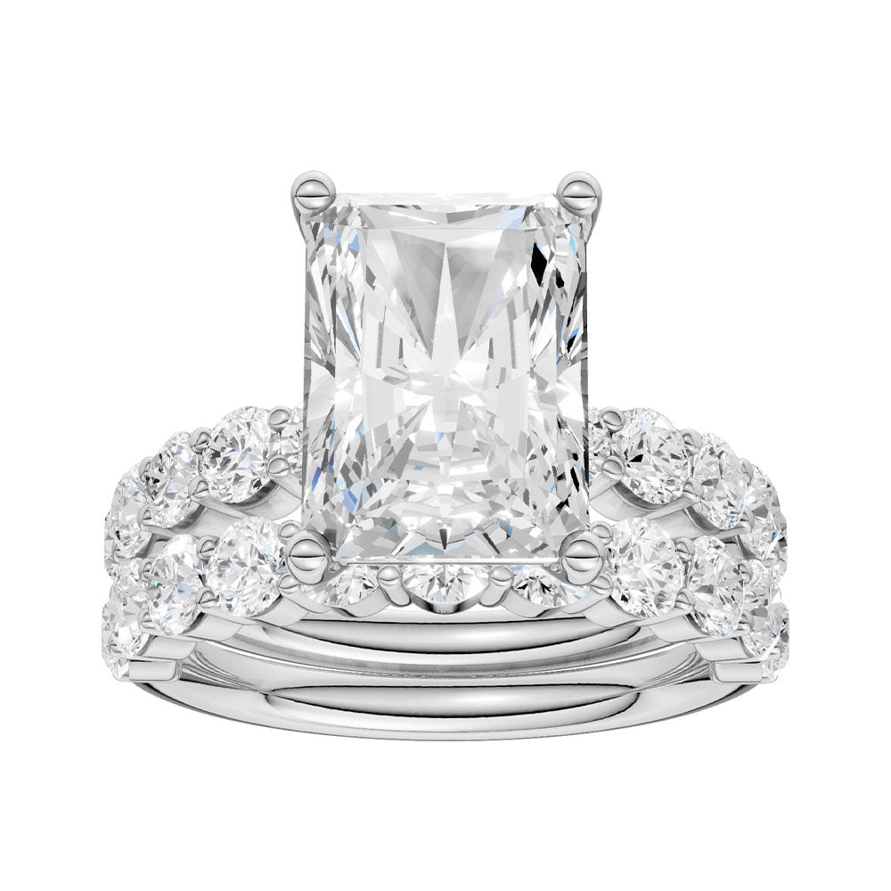 14K 4.00CT Certified Lab Grown Diamond Bridal Set