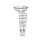 14K 4.00CT Certified Lab Grown Diamond Bridal Set