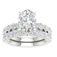 14K 4.00CT Certified Lab Grown Diamond Bridal Set