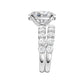 14K 5.00CT Certified Lab Grown Diamond Bridal Set